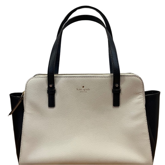 Kate Spade Black and Cream Grand Street Lydia Tote - Picture 2 of 11